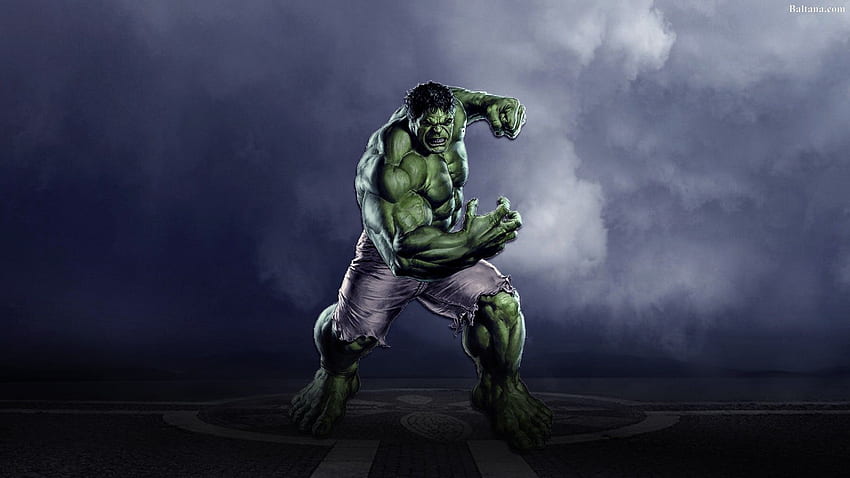 Hulk Background - Illustration -, Blue Hulk HD wallpaper