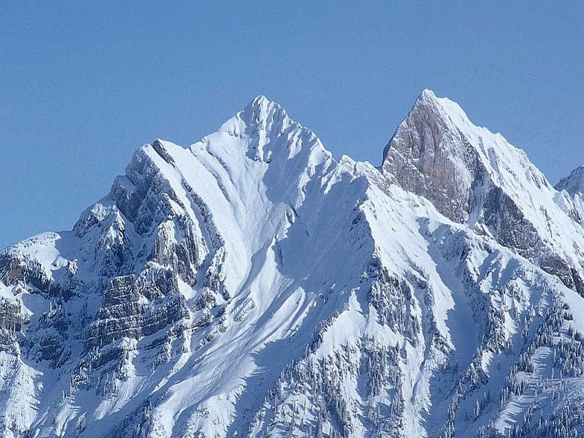 Snow Mountain, winter mountain, snowy mountain, mountain HD wallpaper