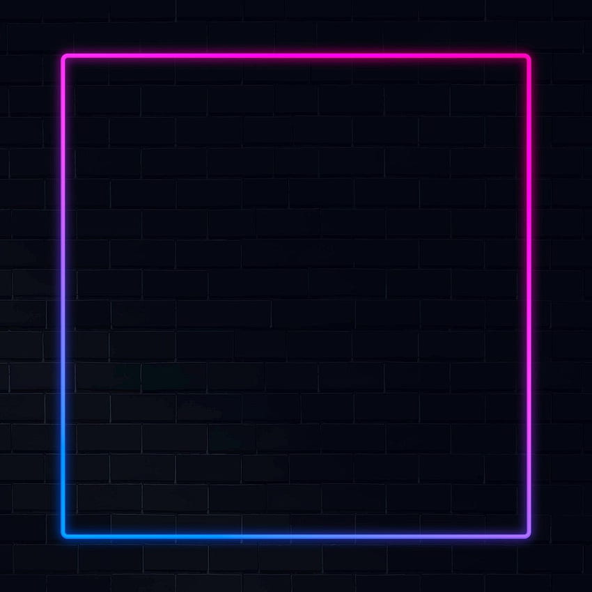 Pink and blue neon frame neon frame on a dark background vector. / Aum. Neon  , Blue background , Neon background HD phone wallpaper | Pxfuel