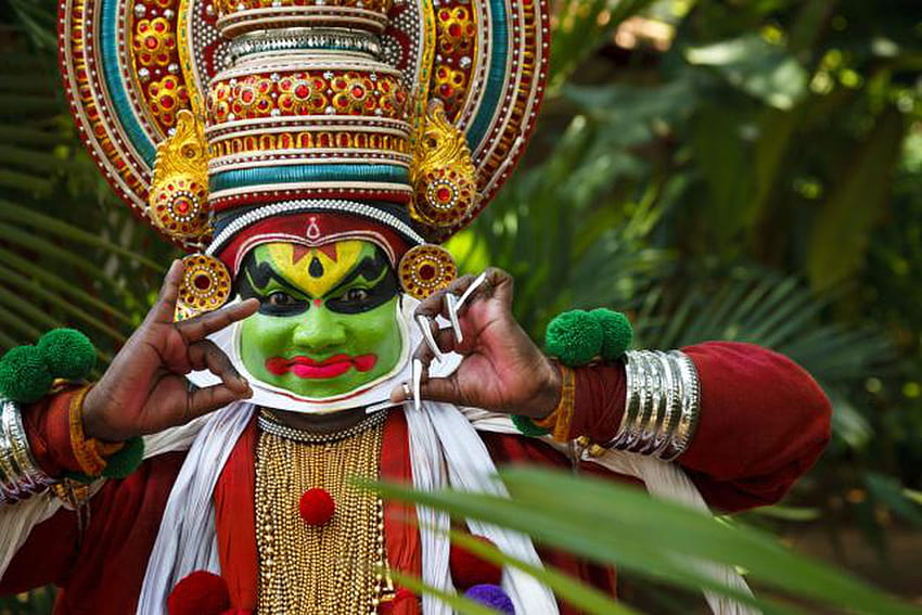 Las 10 mejores atracciones culturales en el sur de la India, Kathakali fondo de pantalla