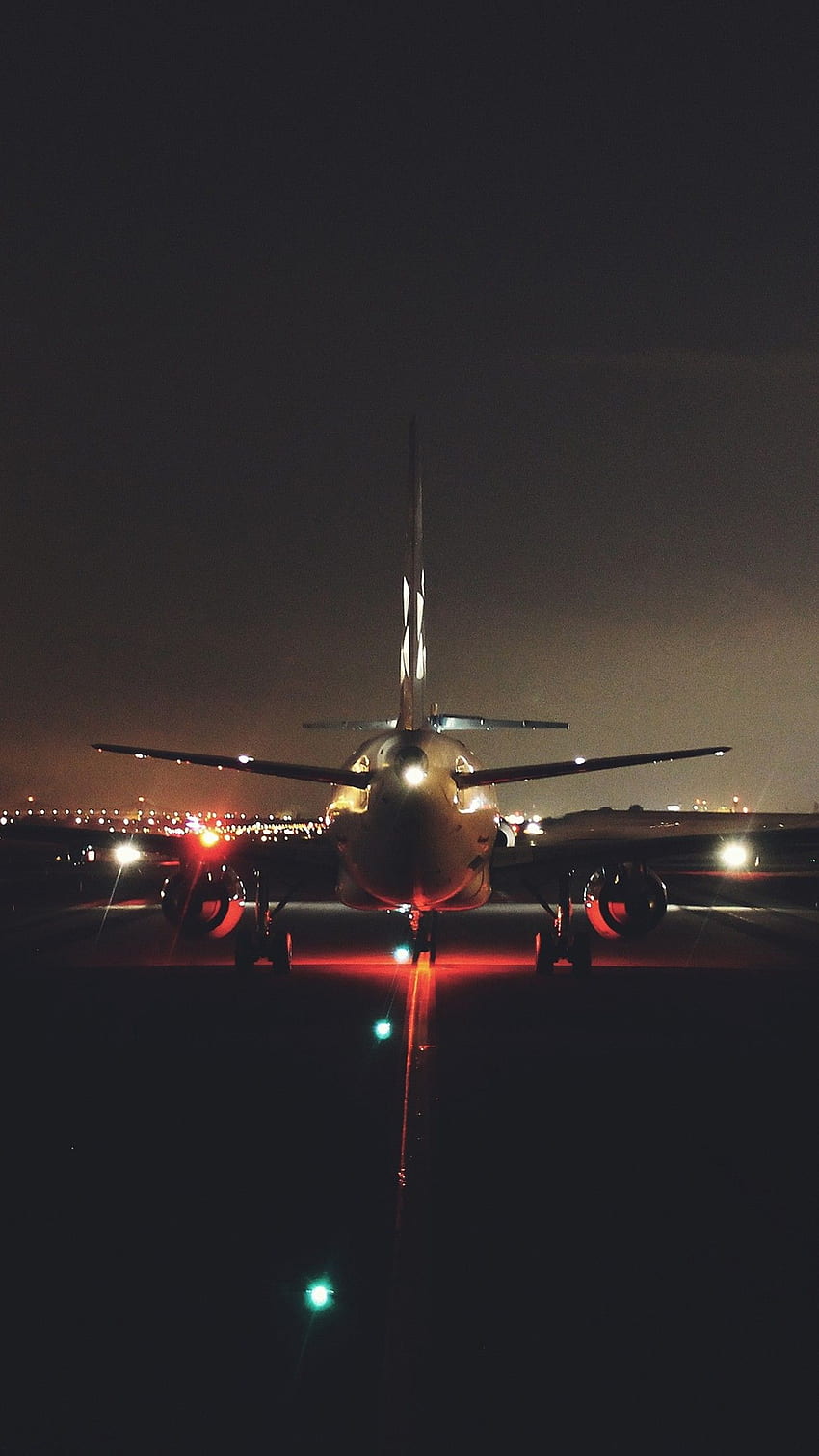 Flight Light Airport Night Render - Airplane Mobile - - HD phone wallpaper