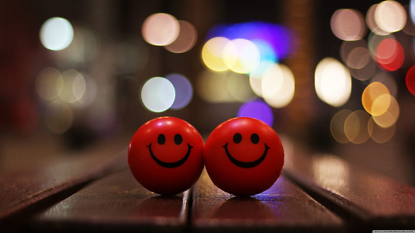 Happy Smiley Emoji, Wajah Tersenyum Wallpaper HD