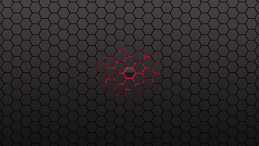 Black Honeycomb, Red Black Gray HD wallpaper