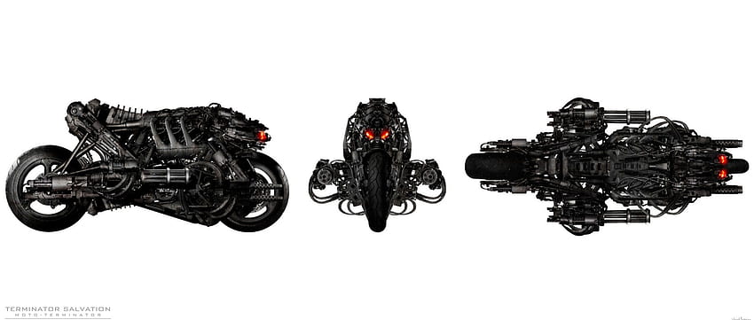 Terminator Salvation, Skynet Motorbike, skynet, abstract, machine, enemy, terminator, terminator salvation, motorbike HD wallpaper