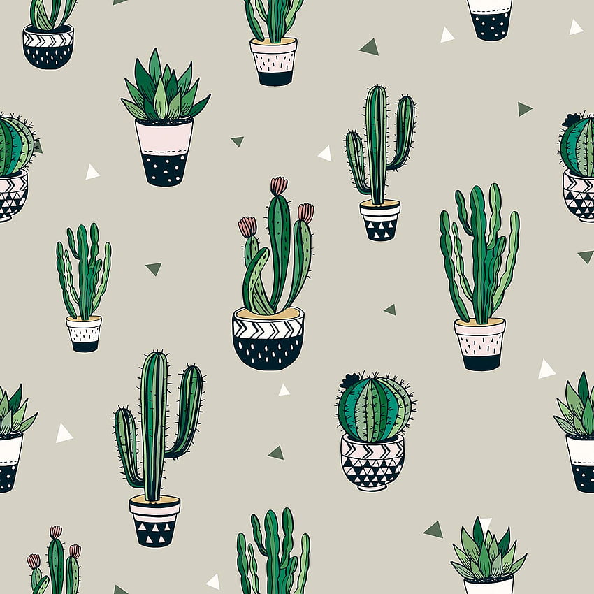 ERSTAUNLICHE WAND Kaktusmuster zum Abziehen und Aufkleben, selbstklebend, Cool Cactus HD-Handy-Hintergrundbild