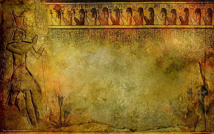 エジプト美術、パピルス紙 高画質の壁紙