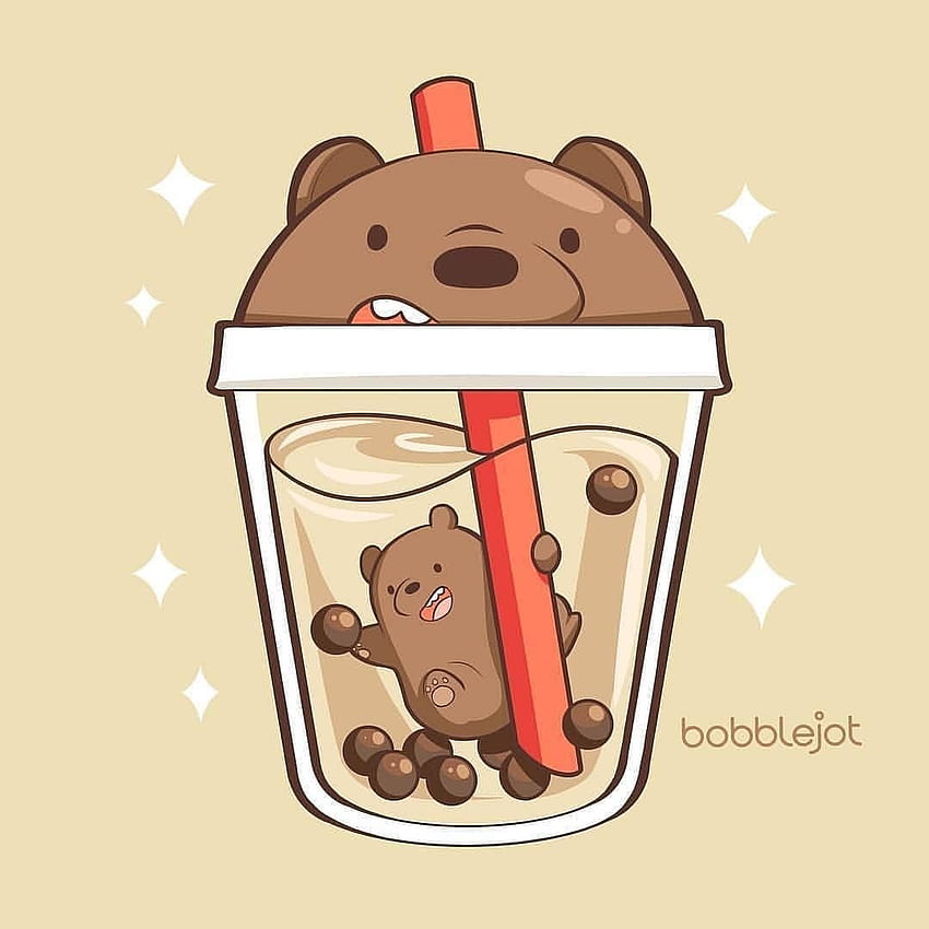 Premium Vector  Seamless pattern with kawaii bubble tea with animal faces
