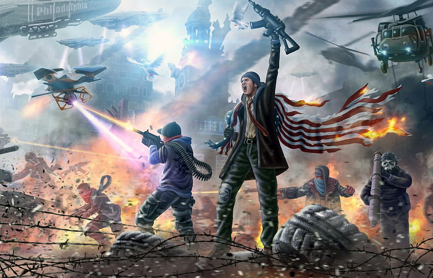 Resolução da arte do jogo Homefront The Revolution papel de parede HD