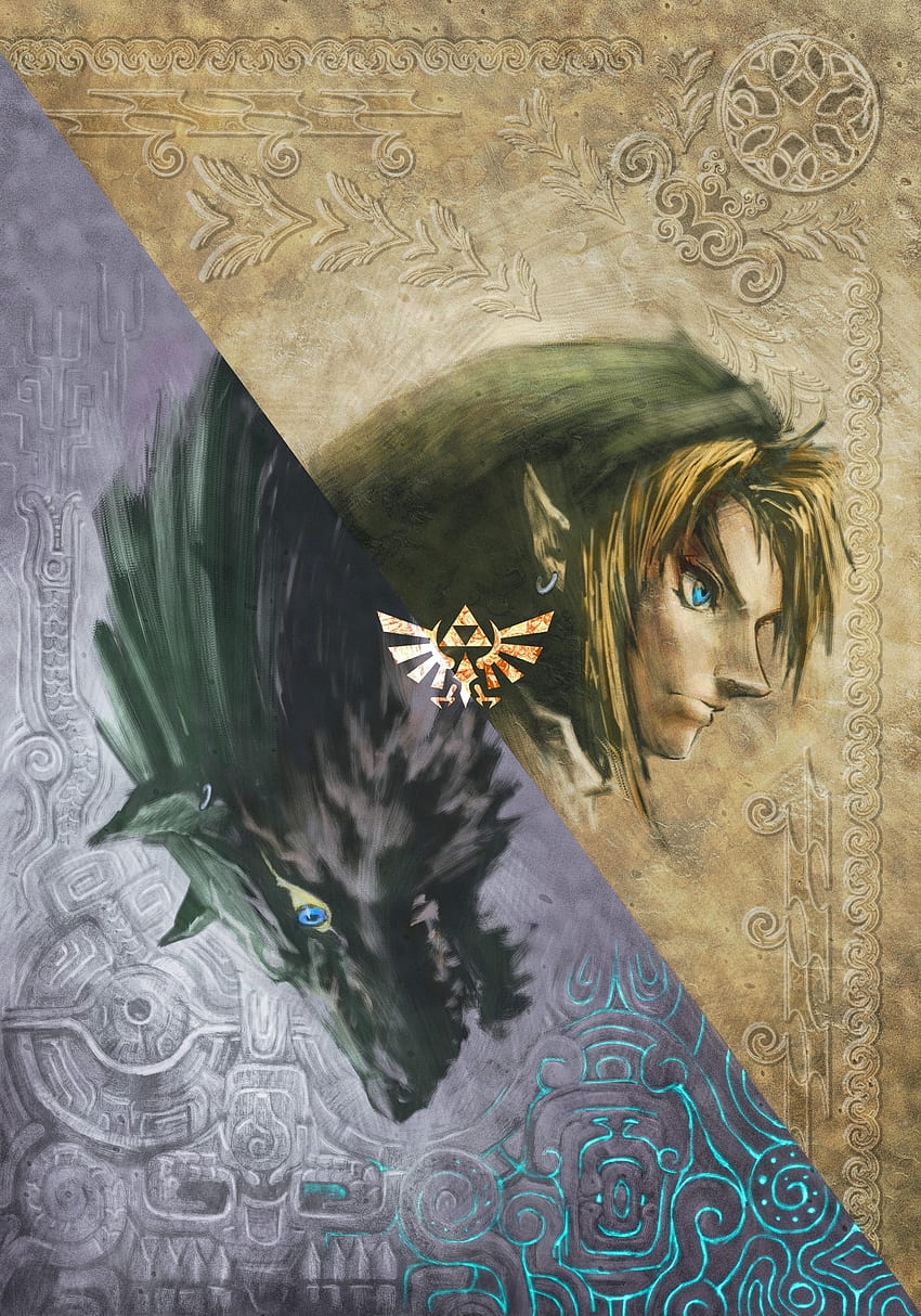 Zelda Efsanesi: Alacakaranlık Prensesi, Link ve Wolf Link. Zelda sanatı, Zelda efsanesi, Alacakaranlık prensesi HD telefon duvar kağıdı