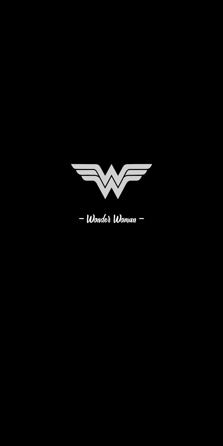 Segno di Wonder Woman, Wonder Woman minimalista Sfondo del telefono HD