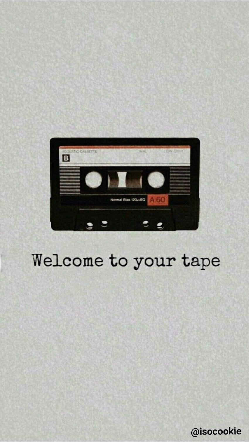 理由。 あなたのテープへようこそ。 . クレジット、カセットテープ HD電話の壁紙