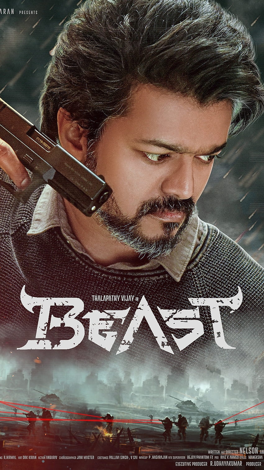 Vijay Beast, Thalapathy wallpaper ponsel HD