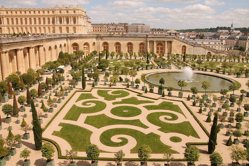 CHATEAU de VERSAILLES Palast Frankreich französischer Gebäudegarten HD-Hintergrundbild