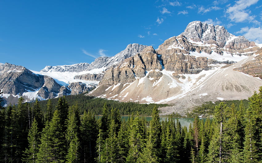 Планини, Пейзаж, Природа, Паркове, Канада, Банфска скала HD тапет