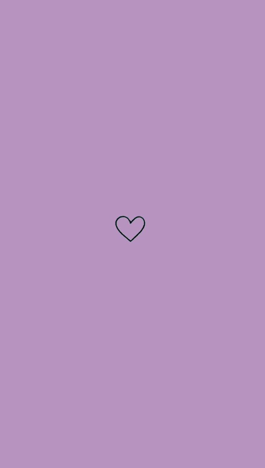 VSCO púrpura, corazón VSCO fondo de pantalla del teléfono
