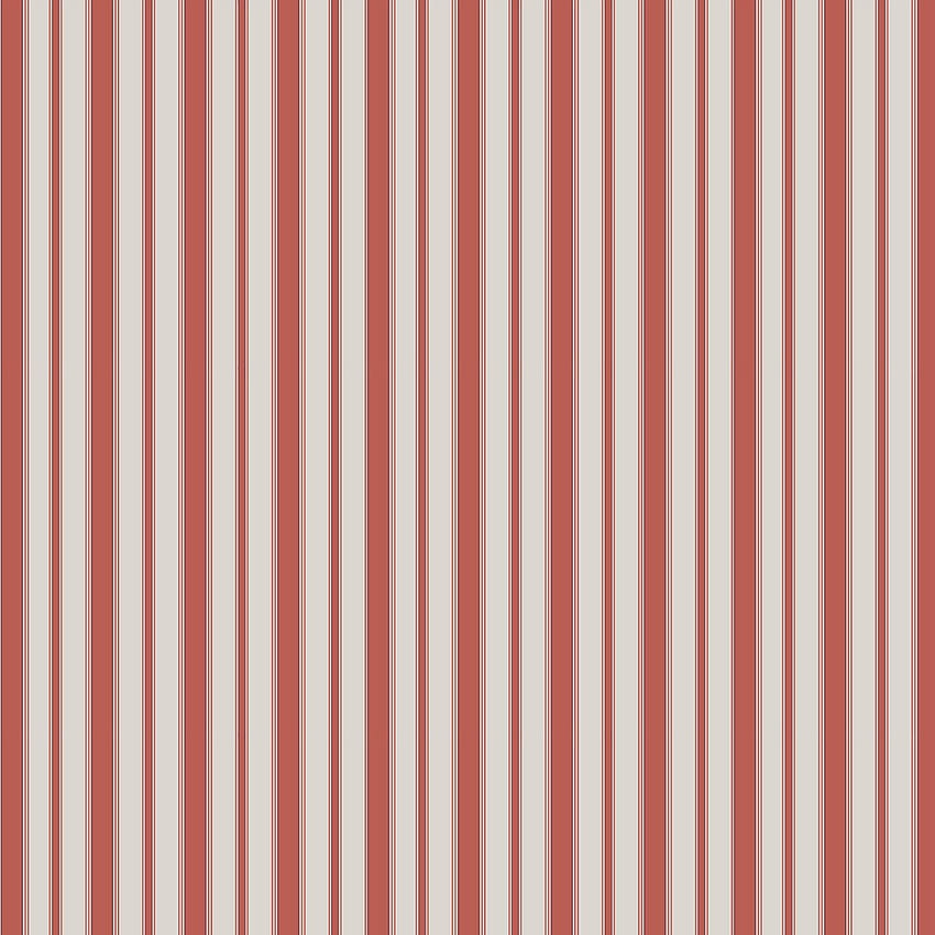 Cambridge Stripe by Cole & Son - Red - : Direct, Red and White Striped HD phone wallpaper