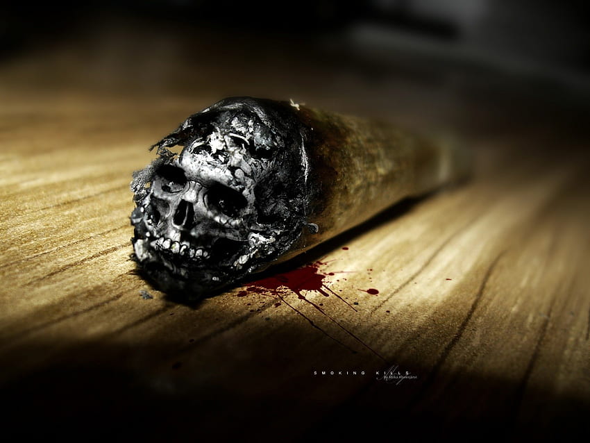 J-skull, skull, smoke, hot, weed, death HD wallpaper