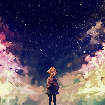 Download Girl In Space Anime Aesthetic Wallpaper  Wallpaperscom