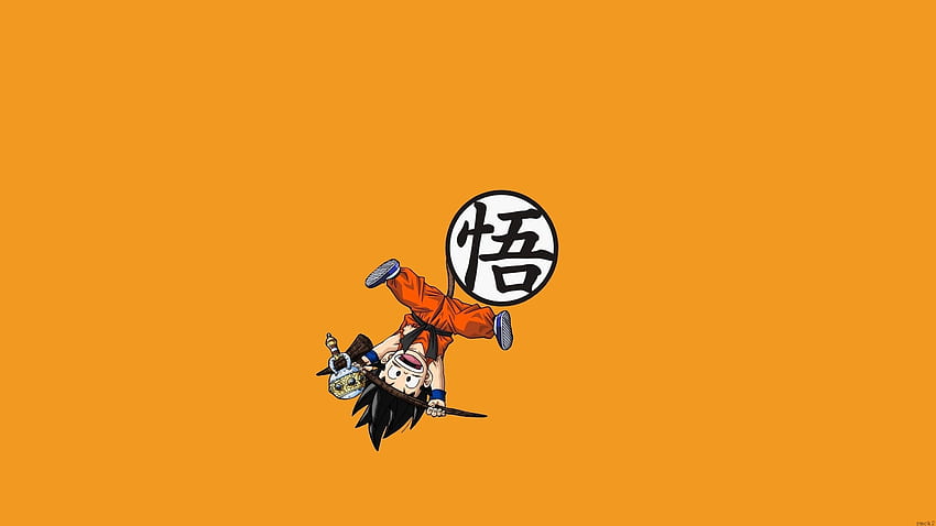 Humor, Kid Goku, Minimal, Dragon Ball,, DBZ Minimalist HD wallpaper