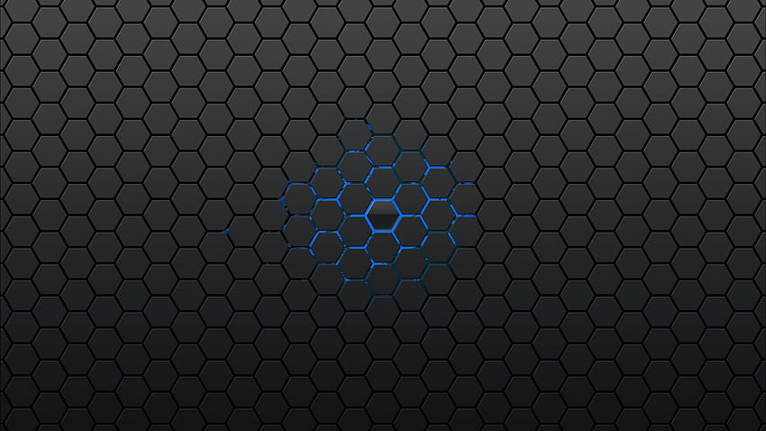 Black And Blue Abstract , Gray And Blue Honeycomb Graphic • For You, Dark Blue Abstract HD wallpaper
