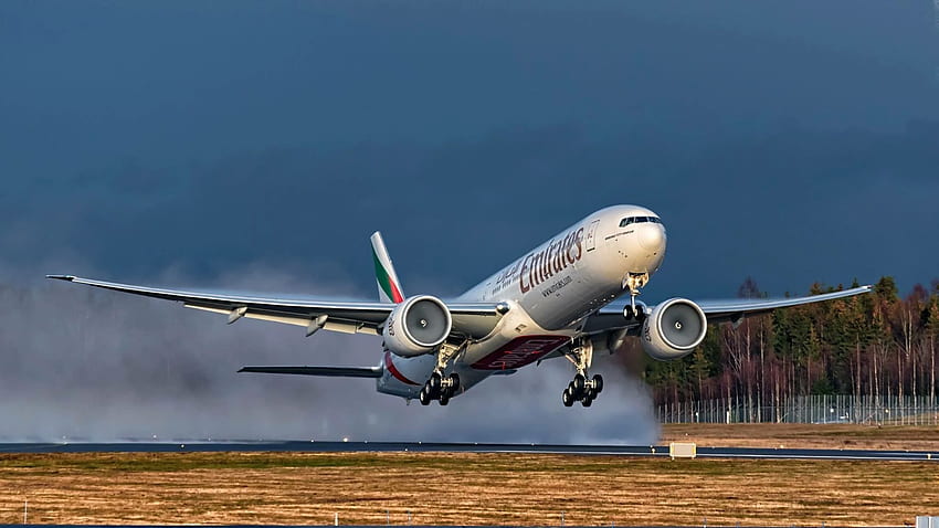 Emirates Airline, Passenger Aircraft, Boeing 777, Air HD wallpaper
