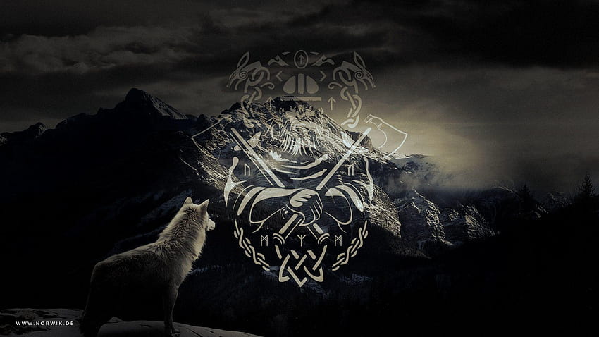 Symboles vikings nordiques, runes nordiques Fond d'écran HD