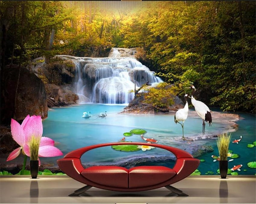 3D Mural Beautiful Landscape, Romantic Scenery HD wallpaper | Pxfuel
