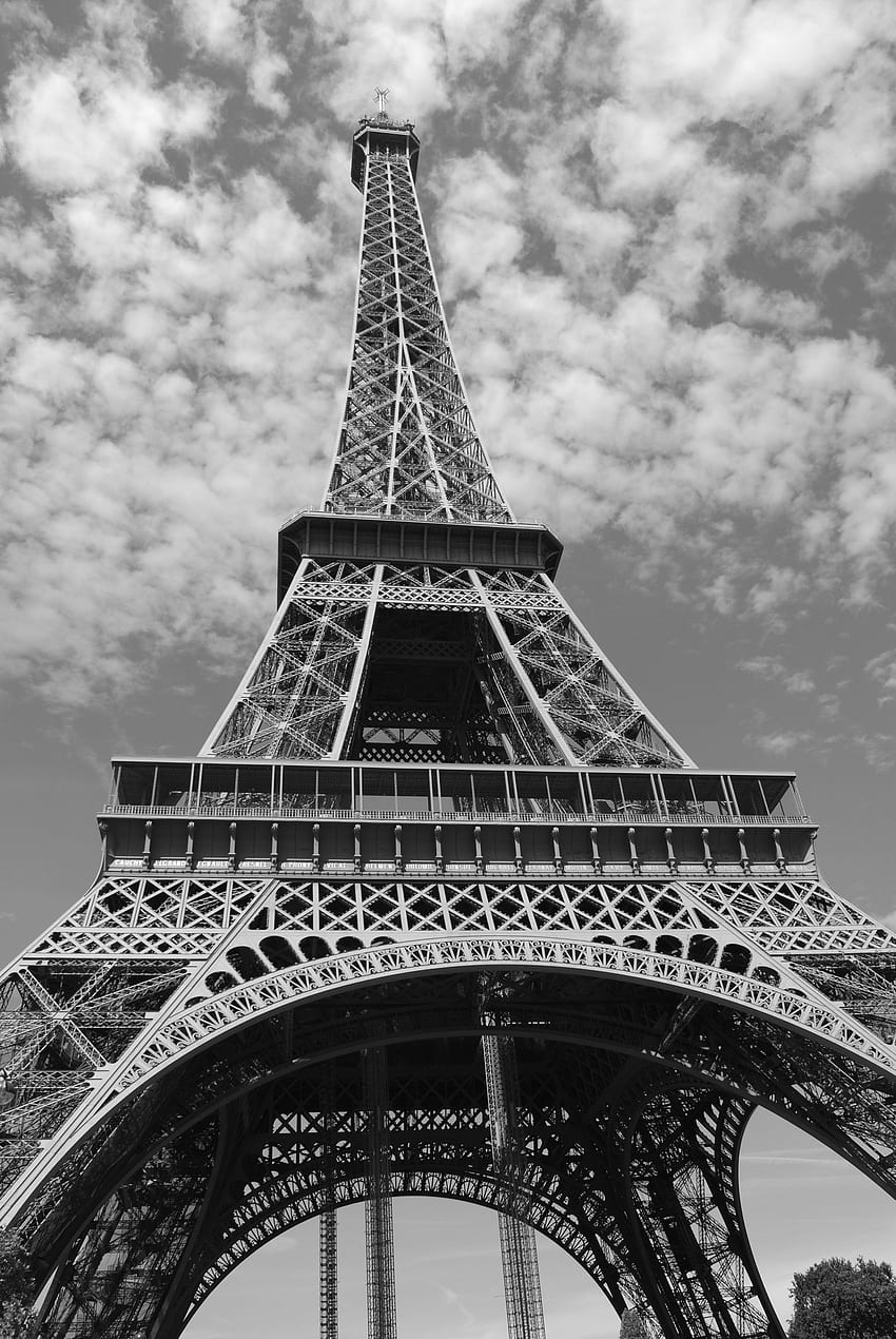Paris'ten devam ediyor. Eyfel Kulesi grafiği, Eyfel Kulesi, Eyfel Kulesi çizimi, Eyfel Kulesi Siyah Beyaz HD telefon duvar kağıdı