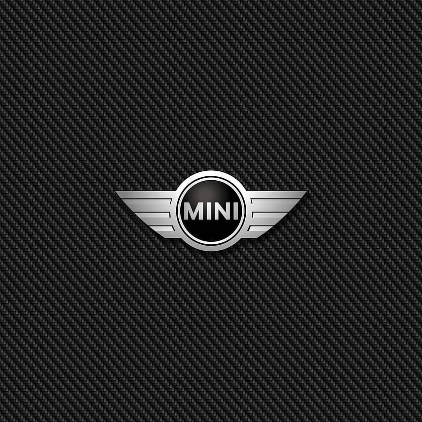Mini Cooper Carbono, Logotipo de Mini Cooper fondo de pantalla del teléfono