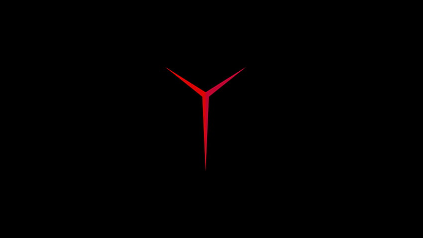 Lenovo, simple background, computer, PC gaming, minimalism, logo, black background, Lenovo Computer HD wallpaper