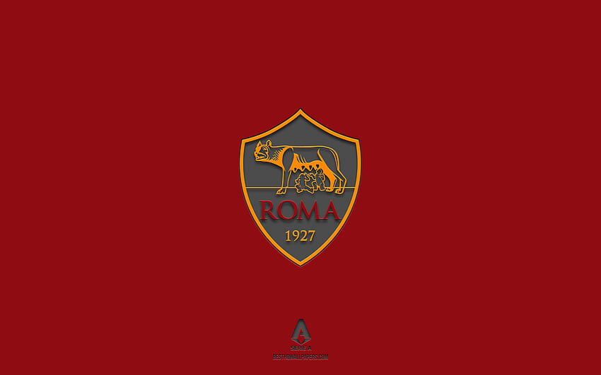 AS Roma, футбол, лого, футбол, емблема, герб HD тапет