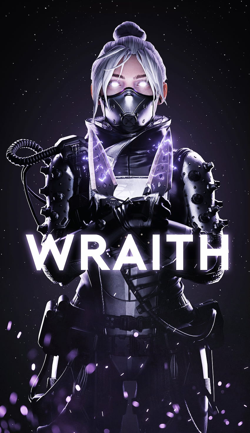 Wraith, electric blue, fictional character, kunai, hope, apex legends HD phone wallpaper