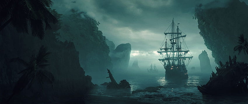 Galleon Ship Game HD wallpaper