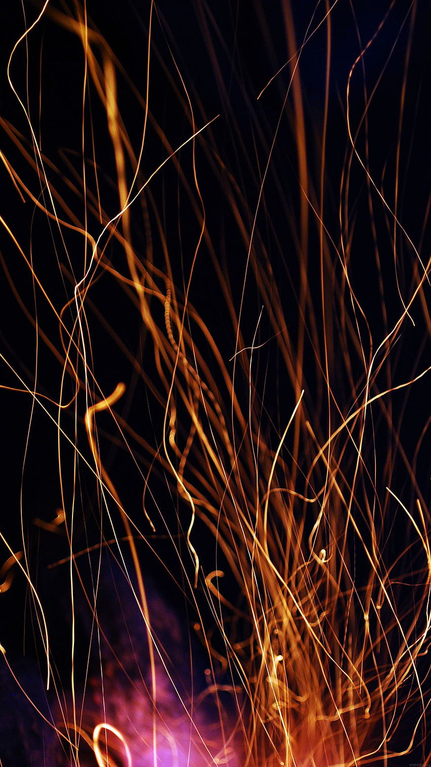 Feuerlicht Dunkle Natur, Feuerlicht HD-Handy-Hintergrundbild