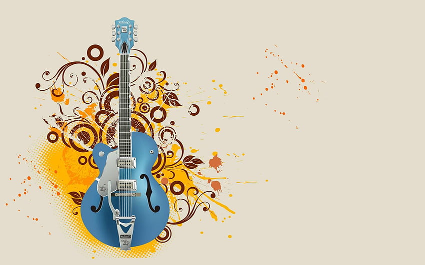 Calm Guitar Abstract Graphic . Abstract Graphic HD wallpaper