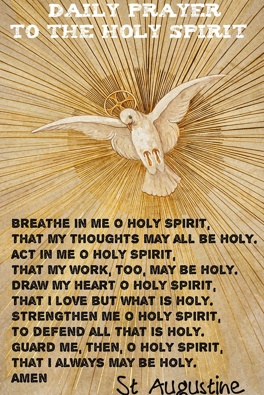 Serenity Prayer Background Â - Daily Prayer To The Holy Spirit - HD phone wallpaper