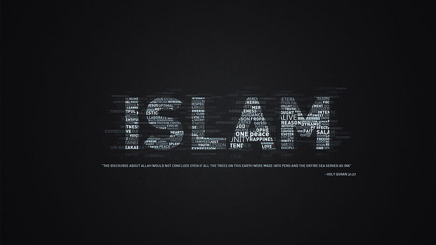 Islamic Quotes., Arabic Word HD wallpaper