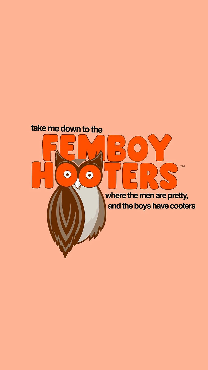 I made a femboy hooters , i'm so tired. : femboyhooters HD phone wallpaper