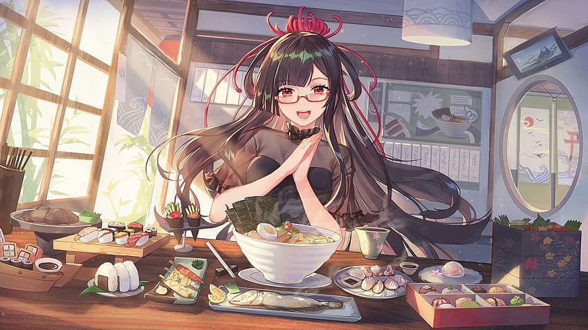 Anime Kızları Yemek Pişirme HD duvar kağıdı