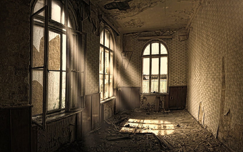 Windows, Building, , , Old, Premises, Room, Ruin, Ancient, Devastation HD wallpaper