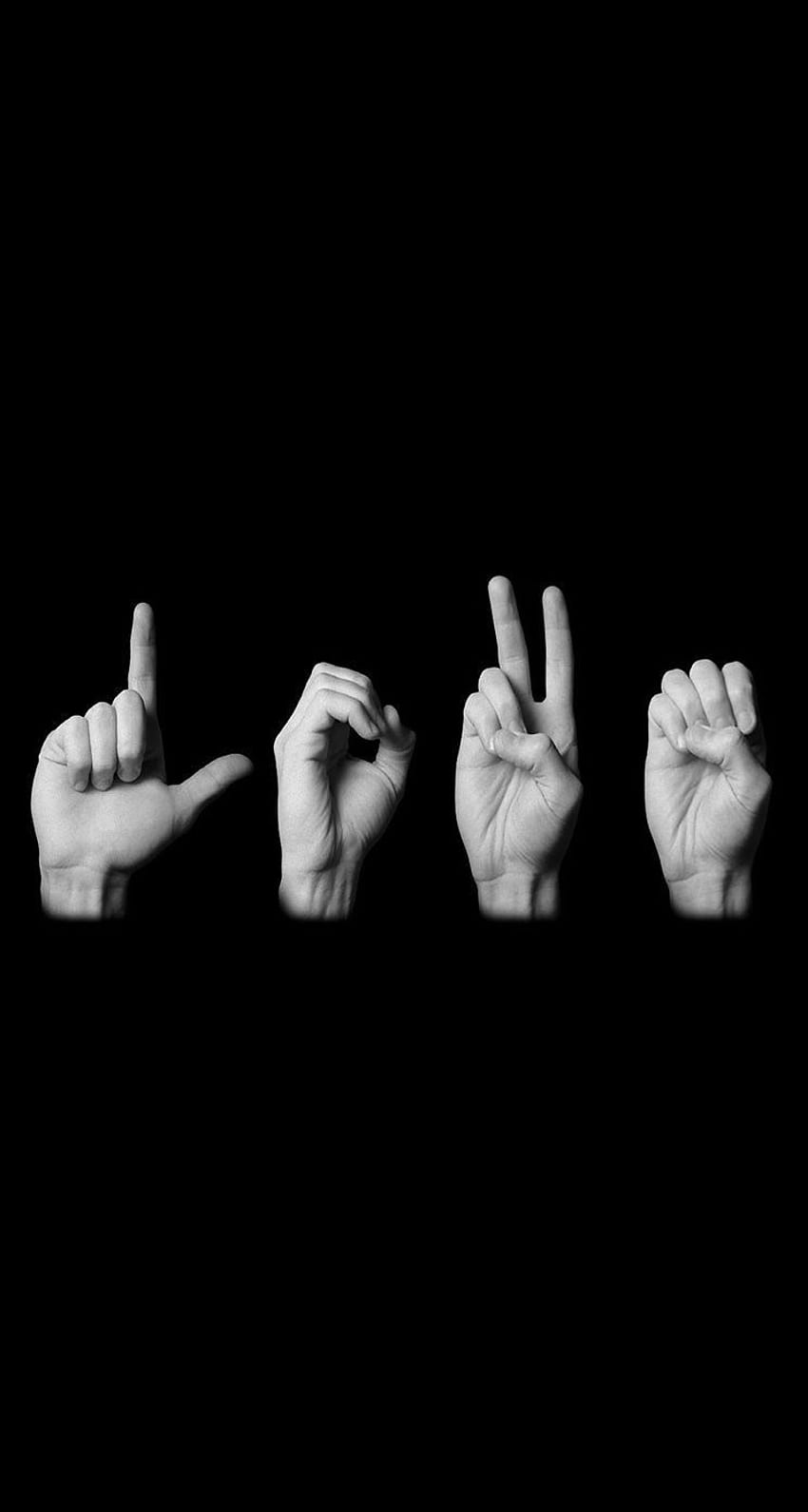 iPhone love. America sign, , Sign language, ASL HD phone wallpaper