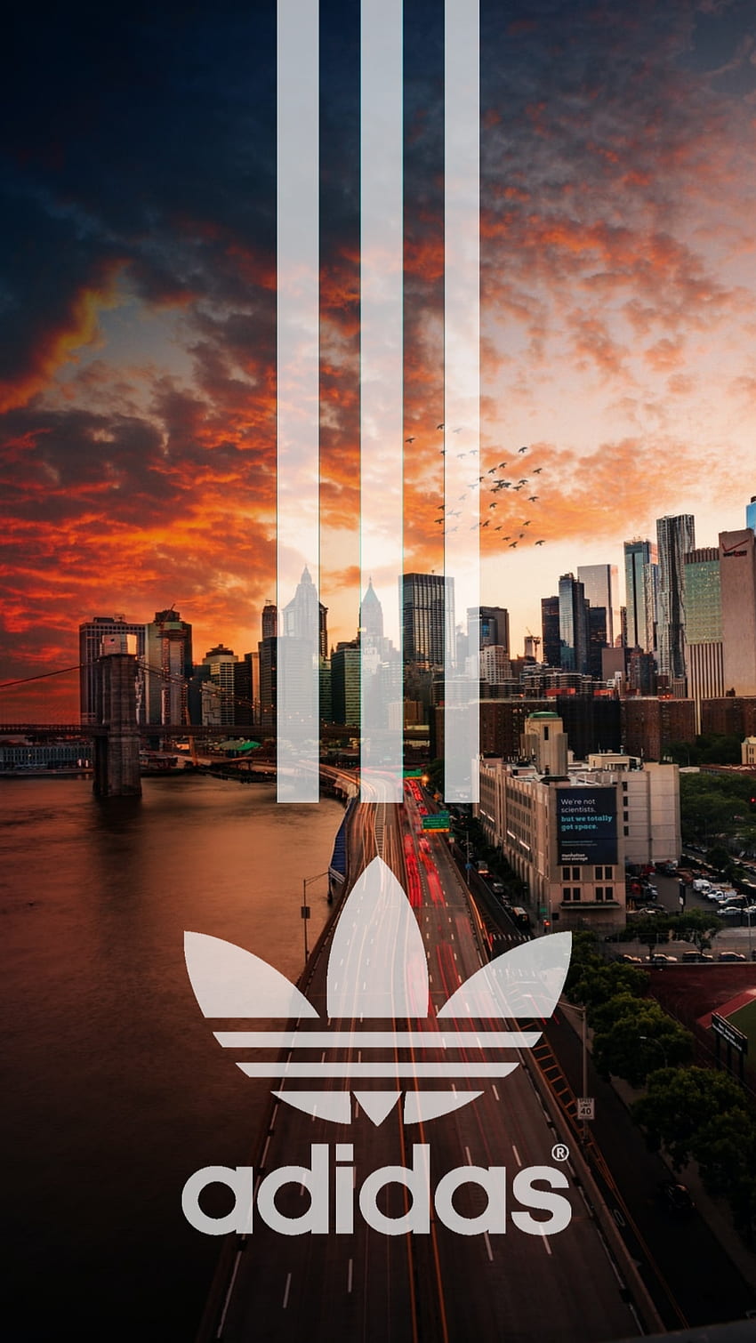 Adidas, cidade Papel de parede de celular HD