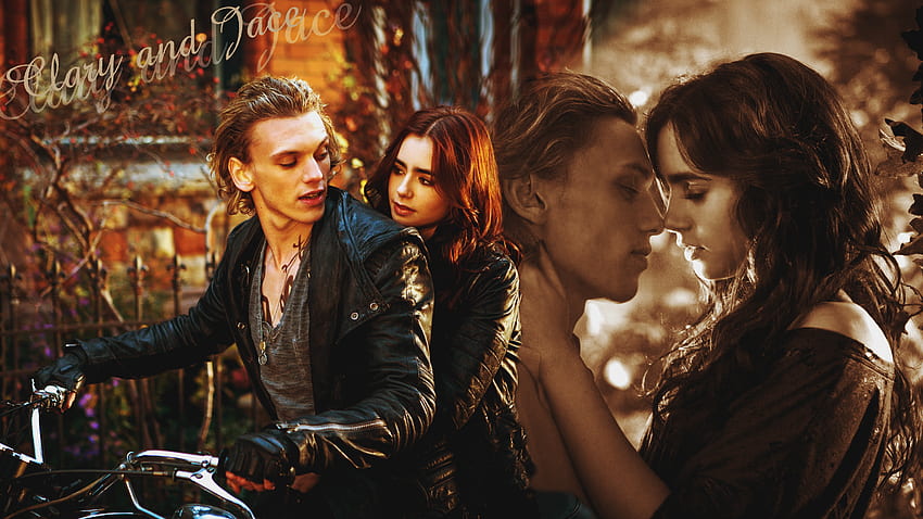 Clary and Jace - Mortal Instruments HD wallpaper