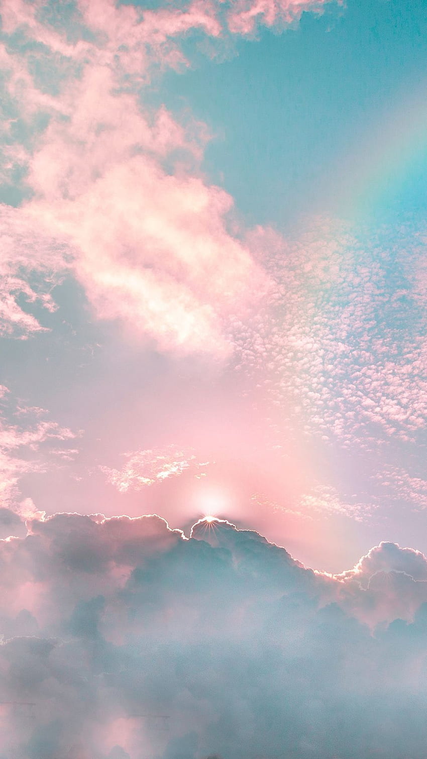 daytime, sky, atmosphere, rainbow, sunlight. Landscape graphy, Sky aesthetic, Sky art HD phone wallpaper