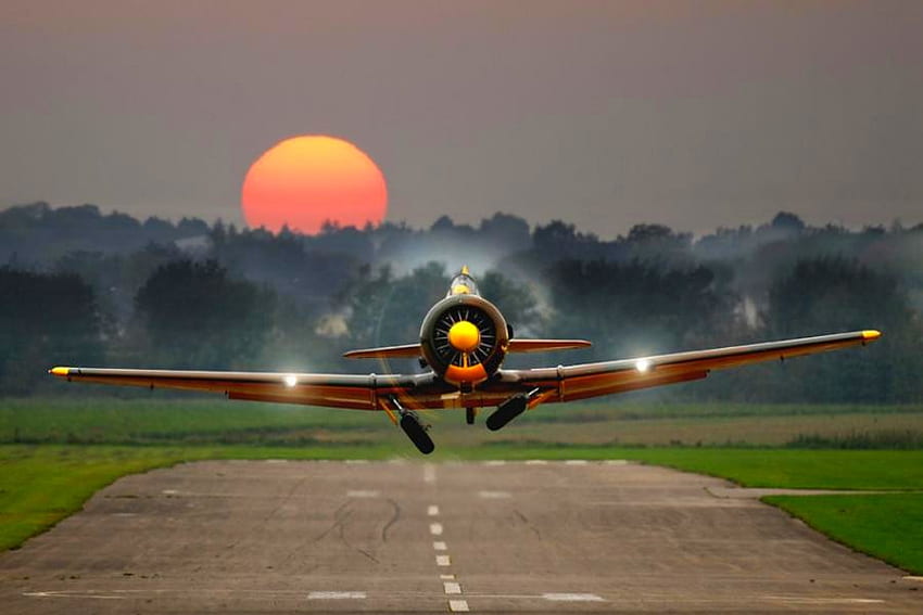 Takeoff, old, , cool, plane HD wallpaper