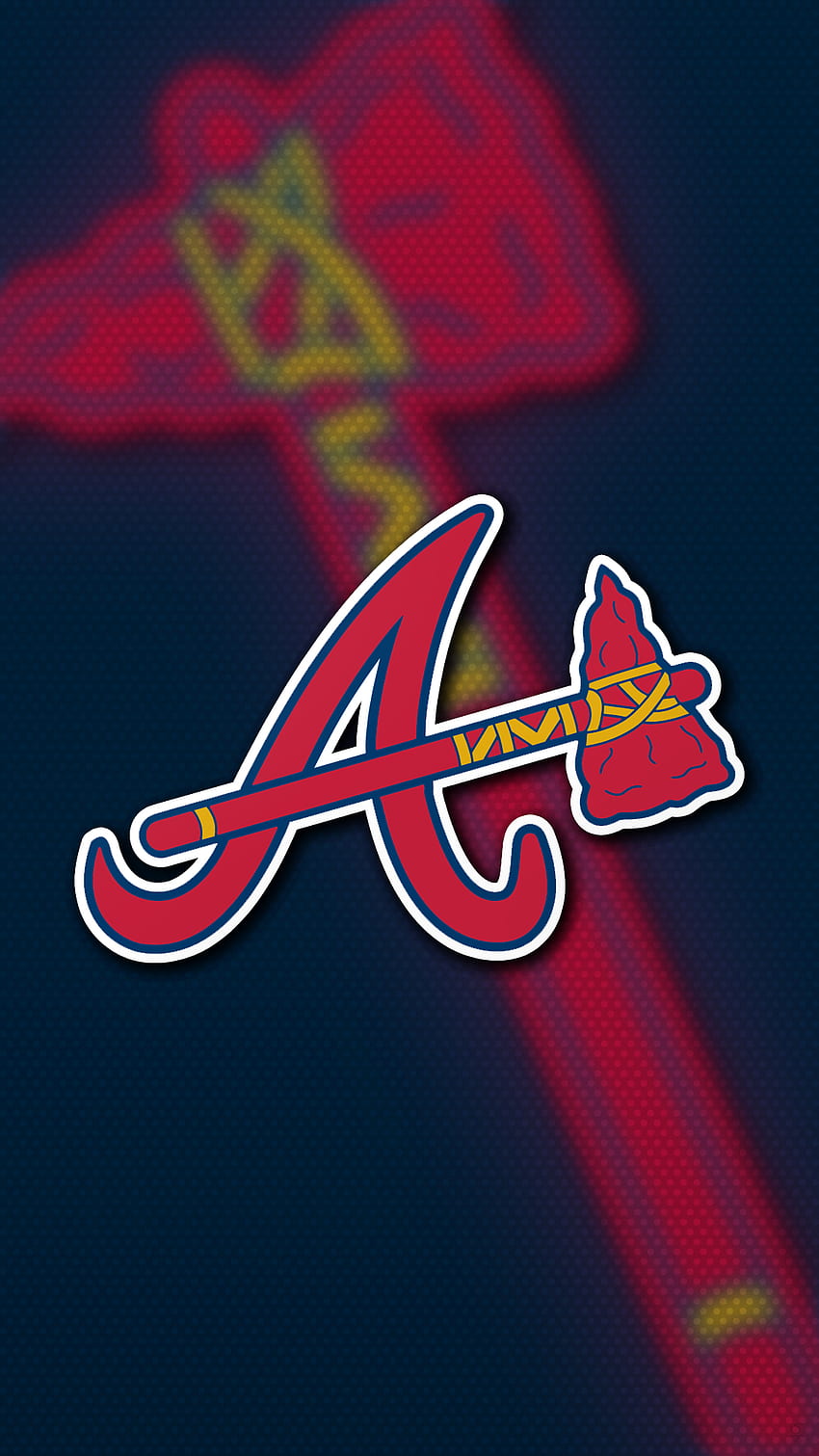 Atlanta Braves. atlanta tapfer. Logo der Atlanta Braves HD-Handy-Hintergrundbild