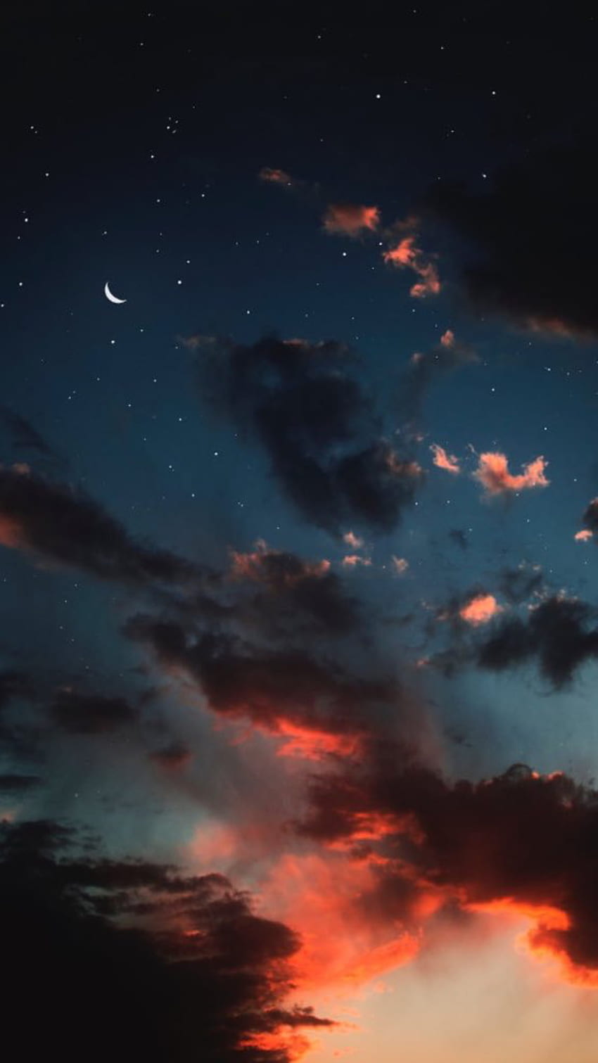 Soñador de día. Cielo nocturno , Estética del cielo fondo de pantalla del teléfono