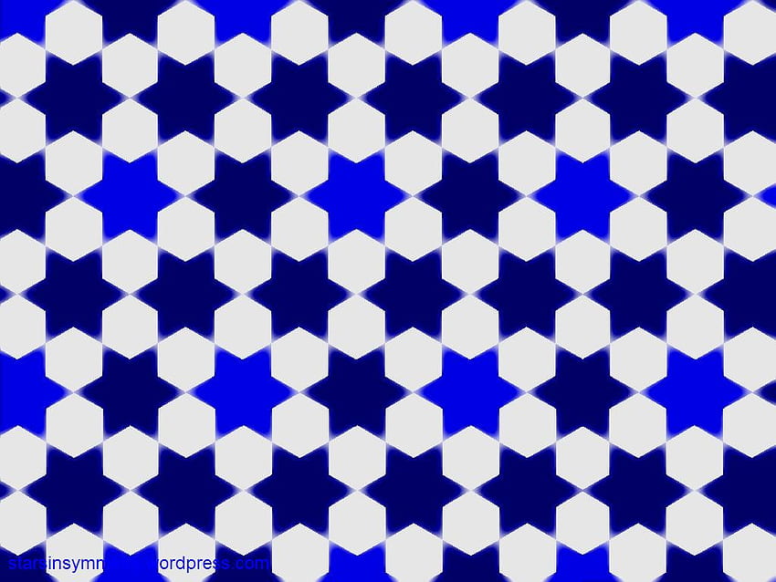 Projects : Islamic Star Pattern . Stars in Symmetry, Blue Aesthetic Words HD wallpaper