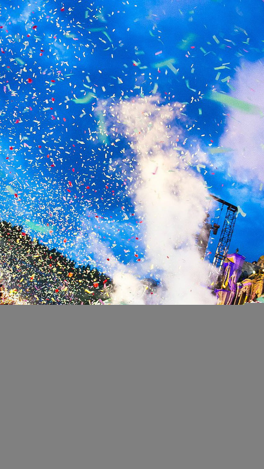 Tomorrowland Festival Concert Confetti iPhone 8 HD phone wallpaper