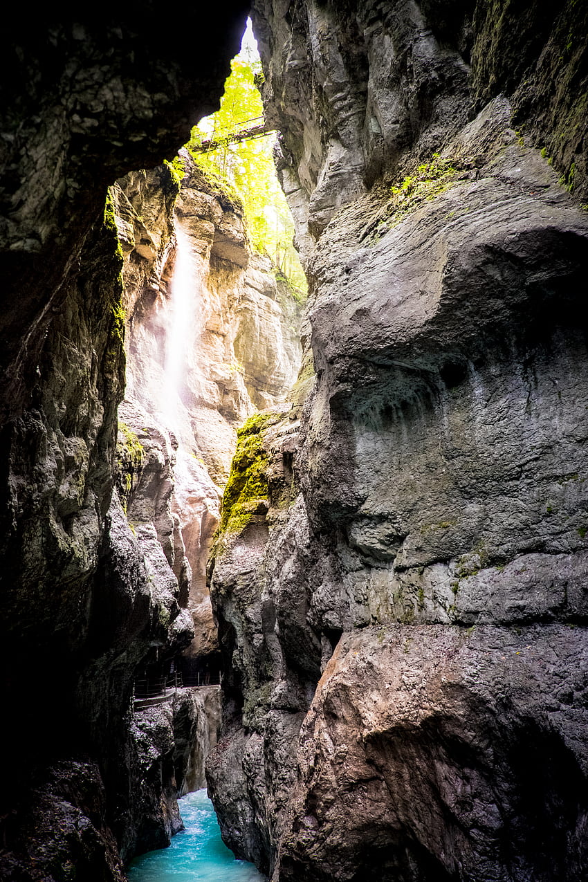 Nature, Rivers, Rocks, Stone, Cave, Gorge HD phone wallpaper